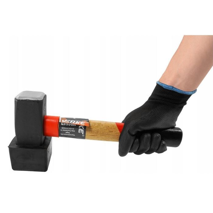 Ciocan de cauciuc pentru pavaj cu manson, cap dreptunghiular, 2000 g,
