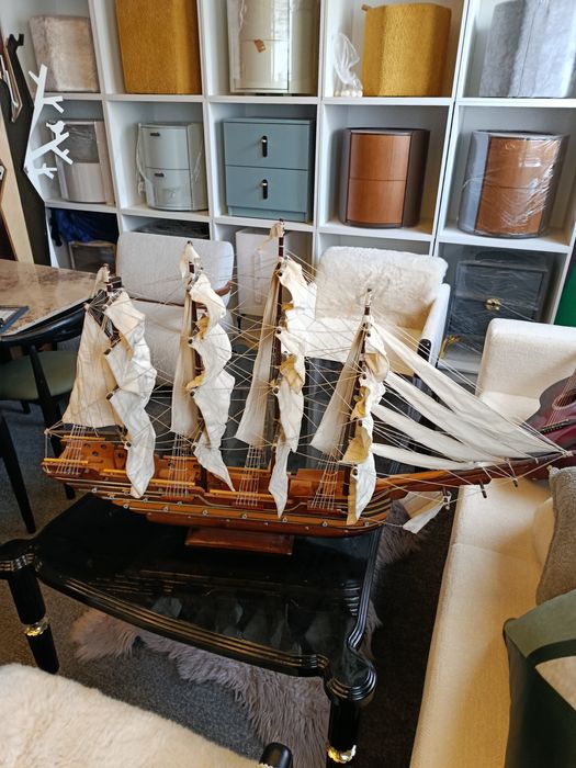 Декоративный парусный корабль (ручная работа/интерьер)