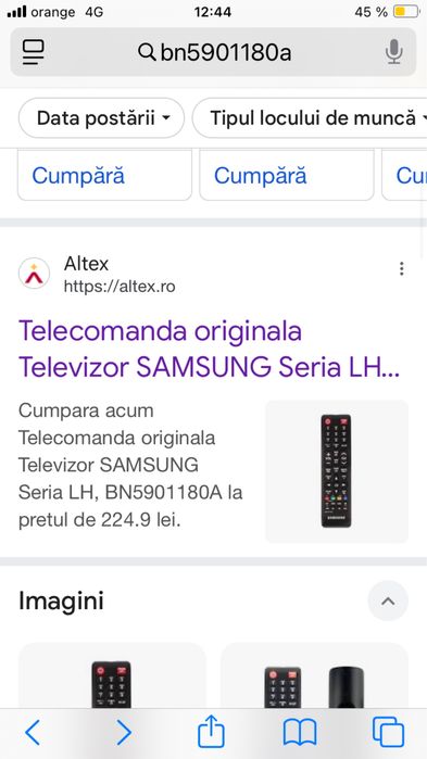 Telecomanda originala Televizor SAMSUNG Seria LH, BN5901180A