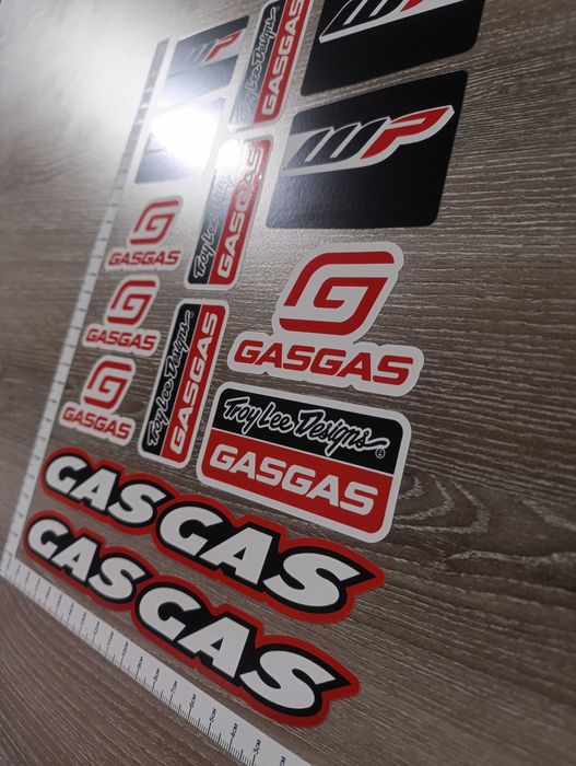 Стикери Гас Гас 14 бр. Gas Gas Stickers - лист А4