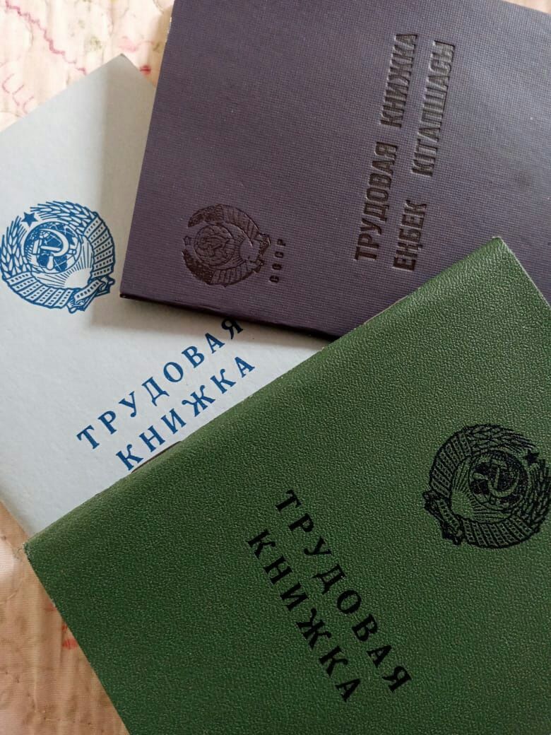 Трудовые 1966,73,74годов книжки оригинальные новые советские: 25 000 тг ...
