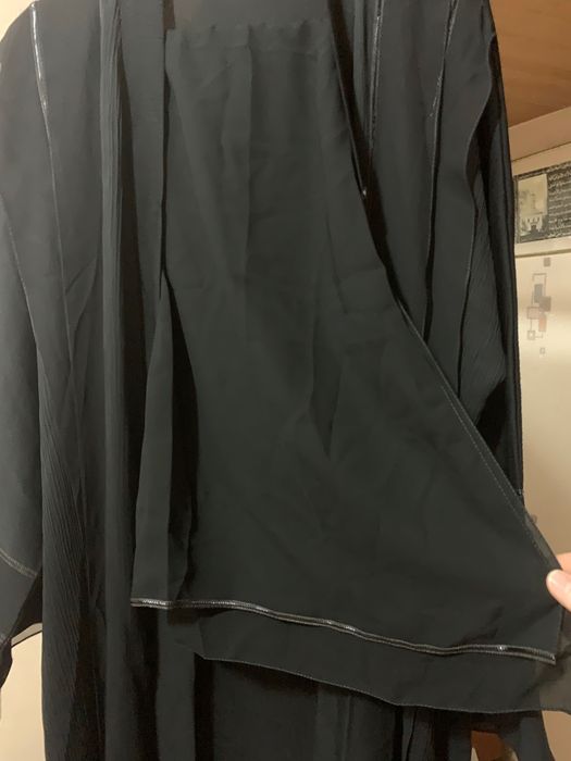 Абая черная с шифоном и шейлой