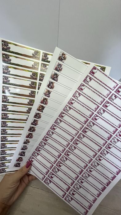 Наклейки на канцелярию