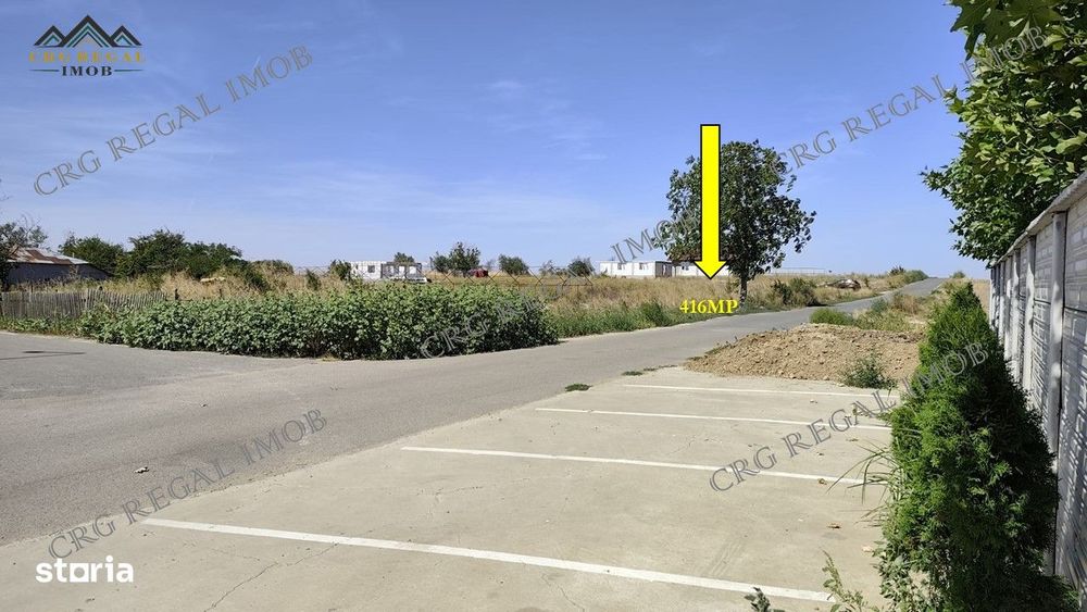 Teren de construit acces asfaltat apa 416 mp, Rate in Dobreni Berceni