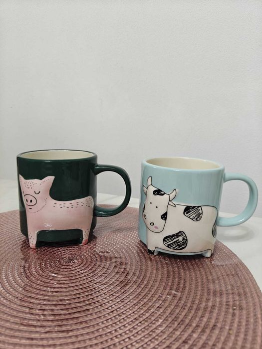 Cana ceramica ceai sau cafea cu model animale