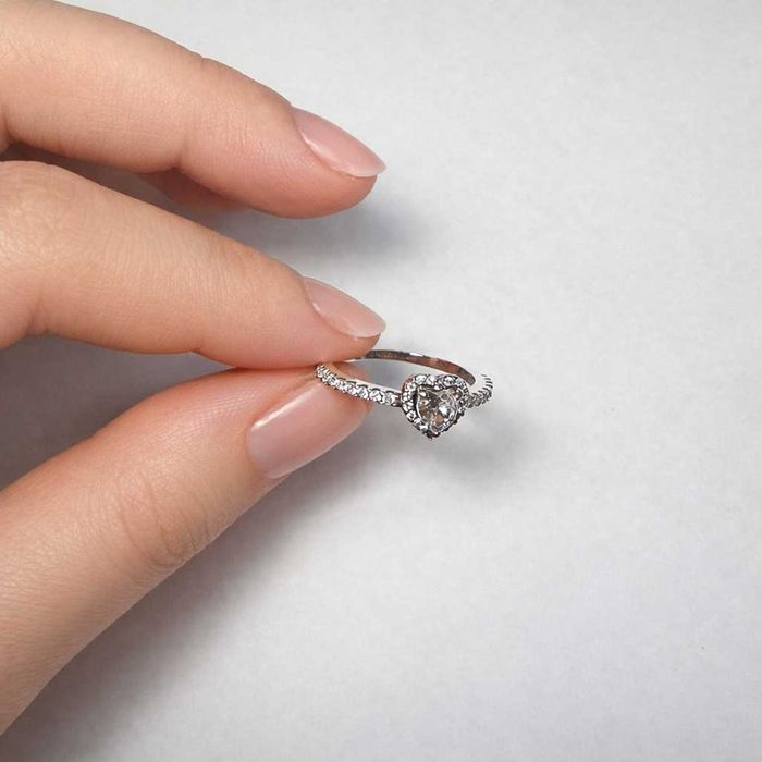 Inel Pandora original – Argint 925 | Model inimă elegant