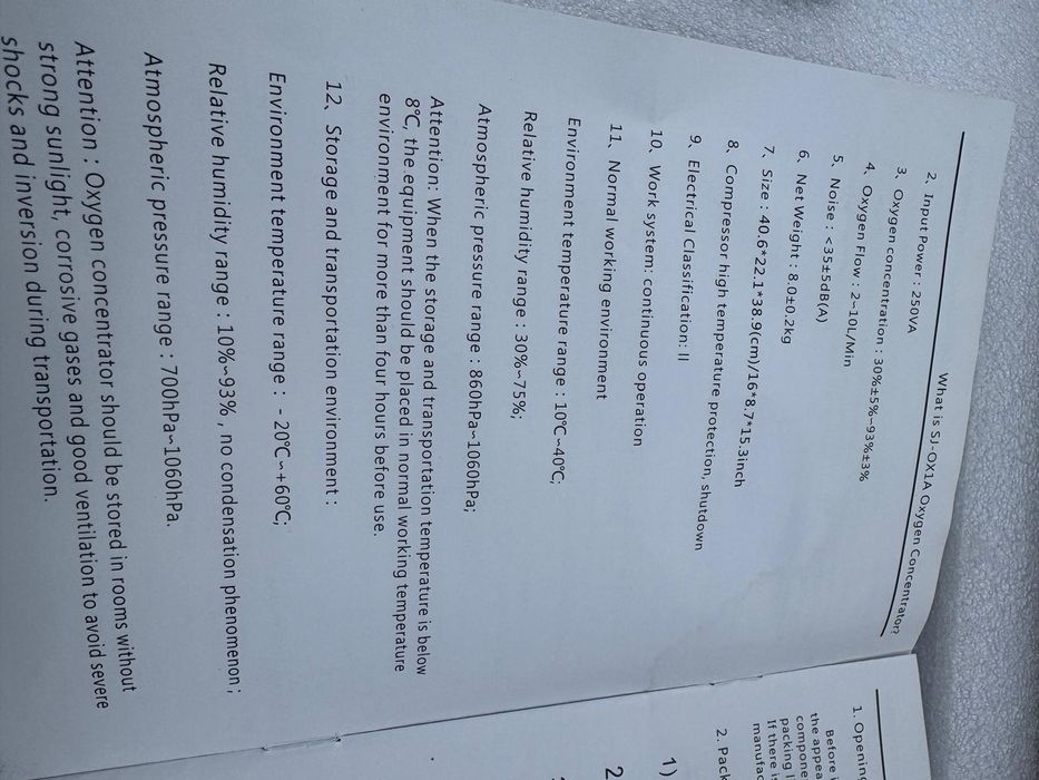 Concentrator oxigen profesional