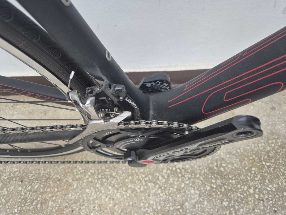 Scott Addict SL (Super Light) • SRAM Red 2x11 groupset • Rotor 53/39 crankset • Campagnolo Calima wheelset • Mărimea 54 • Bicicletă Cursieră Carbon