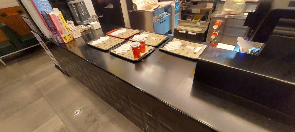 Кассовая столешница (искуственный камень)