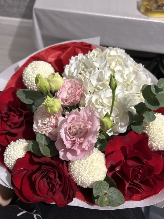 цветы розы гортензия