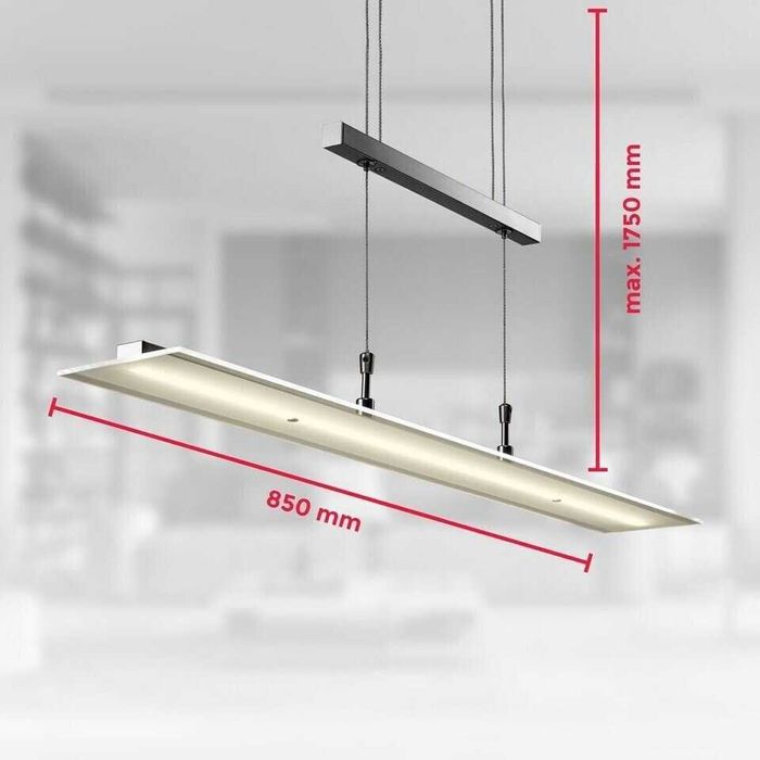 Lampă suspendată cu LED B.K.Licht reglabilă pe înălțime, 1600lm/3000K