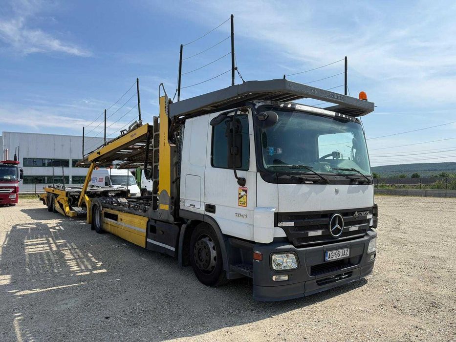 Camion transport auto Mercedes-Benz Actros 1841 2008 + Rolfo Pegasus 09/2008