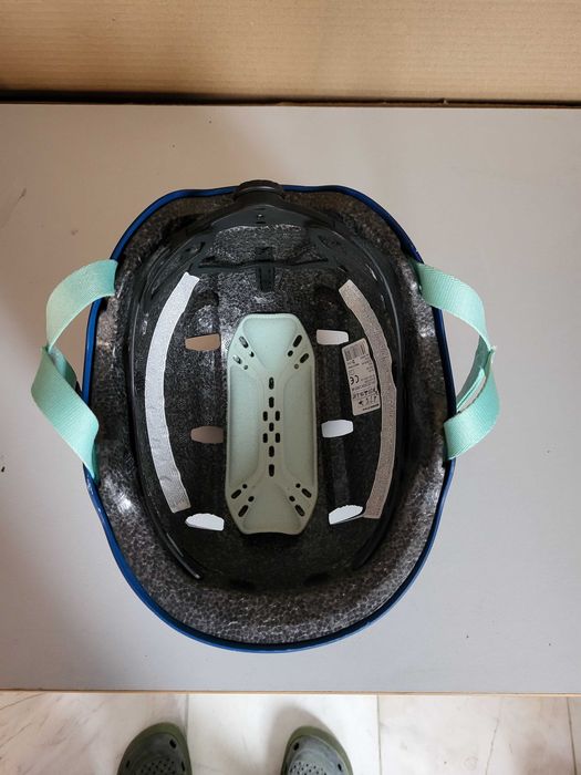 Детска каска за колоездене BTWIN 520 XS, СИНЯ