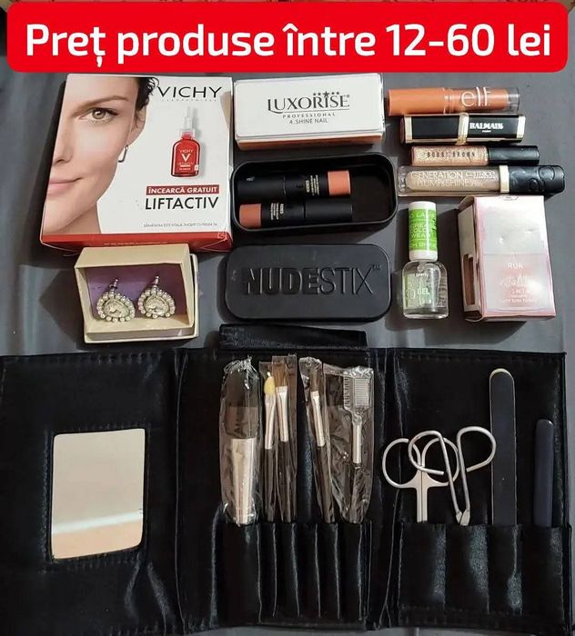 Geaca impermeabila,sandale,pantofi și cosmetice,machiaje