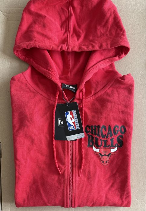 New Era NBA Chicago Bulls Full Zip Hoodie ОРИГИНАЛЕН мъжки суичър - М