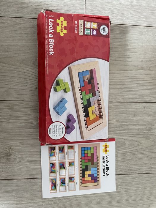 Joc de logica - Tetris din lemn BigJigs, 3 ani+