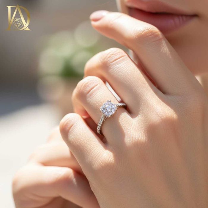 Нов Златен Пръстен с 0.55кт Естествени Диаманти