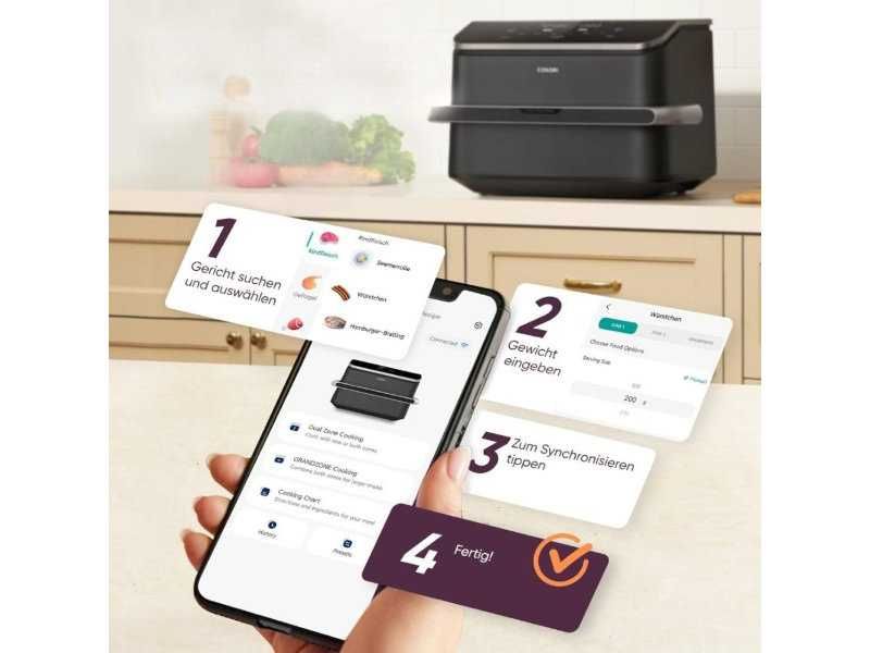 Еър Фрайър с Две Зони за Готвене COSORI Dual Blaze TwinFry 10L