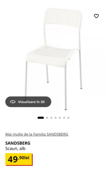 Set masa + 4 scaune bucatarie IKea