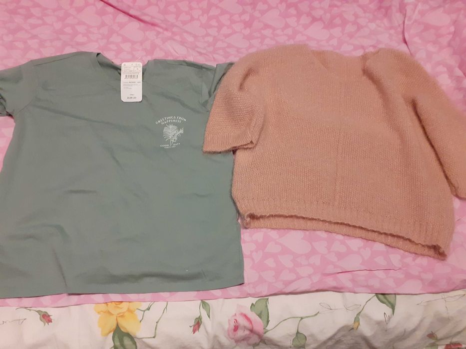 Pulover  si tricou marime L