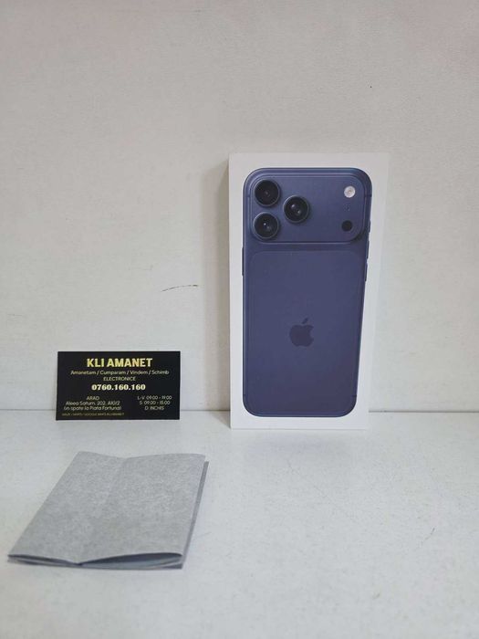 iPhone 17 Pro Max, Sigilat, Gar. 1 an - KLI Amanet