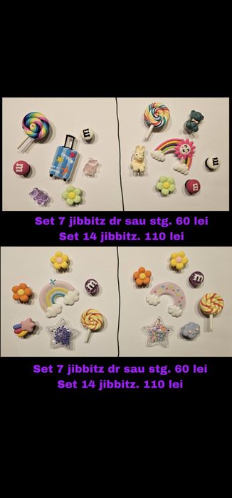 Jibbitz crocsi superbe set 9 buc