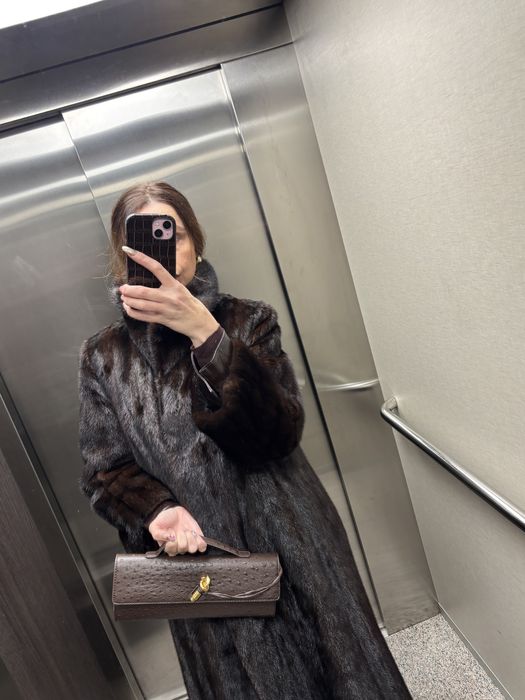 Кожено палто цели кожи лисица норка визон