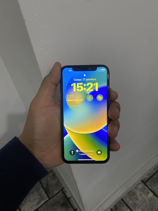 Iphone xs 64 g gold rangi holat yahshi karobkasi yuq