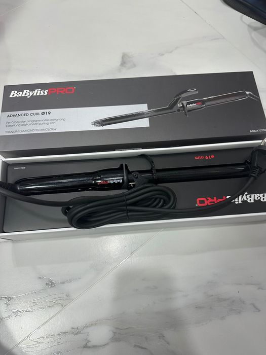 Щипцы плойка для волос титан babyliss pro titanium diamond extra long