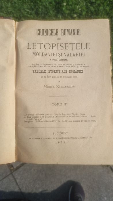 Carte vechie romanesc