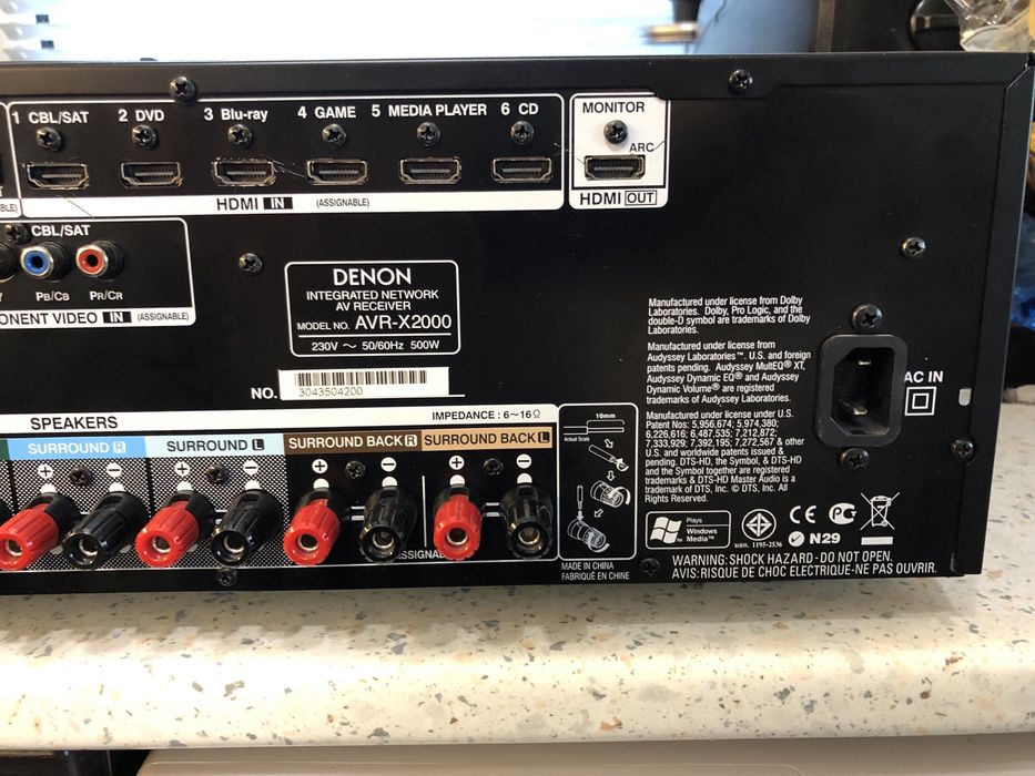 Denon AVR-X2000 resiver