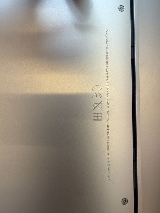 Macbook air 2019 silver