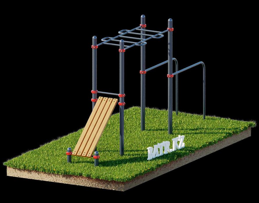 Воркаут BS-57 от завода BATR.KZ! Турник, Шведская стенка, Тренажеры!