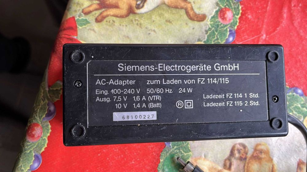 SIEMENS AC Power Adaptor Model FZ 114/115