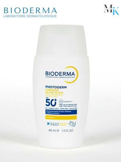 Yuz uchun quyoshdan himoya Bioderma,SPF 50+,namlovchi flyuid -  40 ml