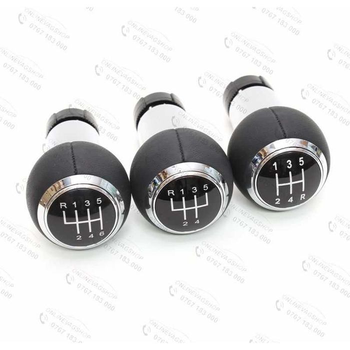 Nuca schimbator piele S-line Audi A3 8P,A4 B8,A5,A6,Q5 5 sau 6 viteze