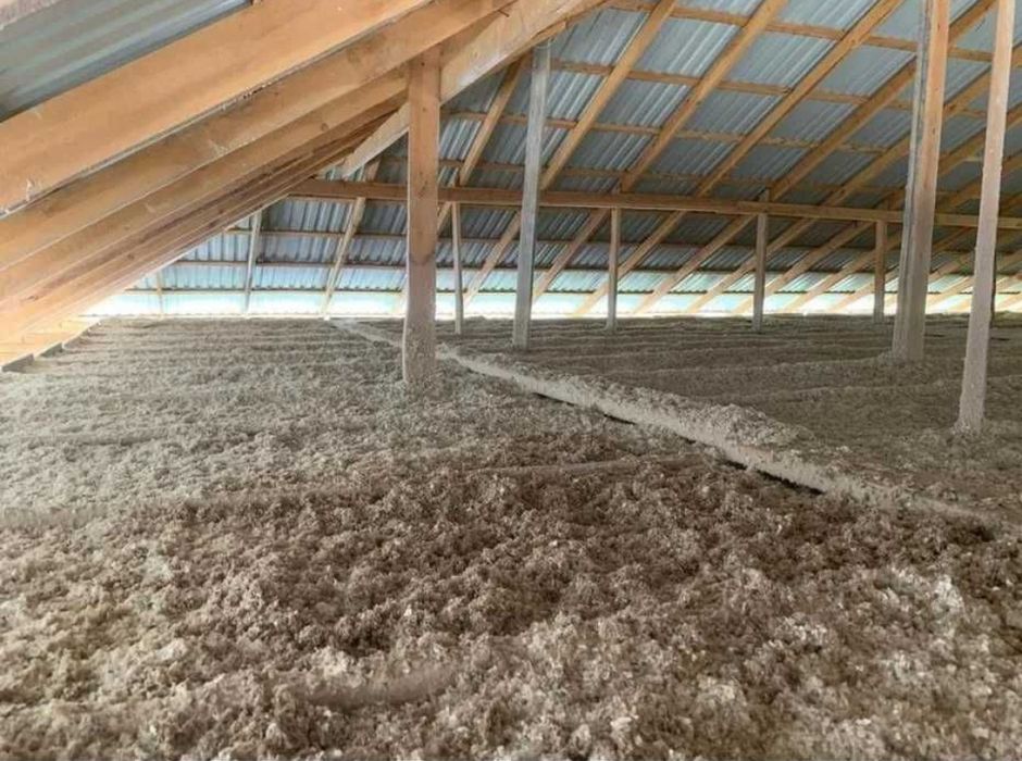 Утепление домов, крыш, пола эковата арзан багада