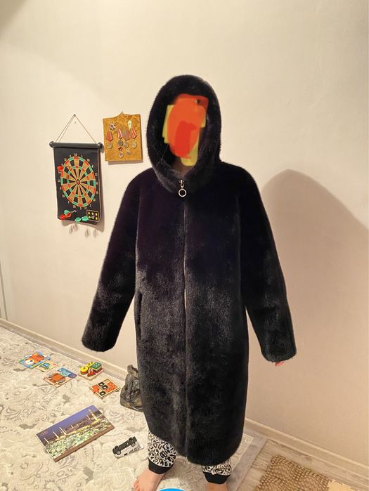 Экошуба теплая двусторонняя