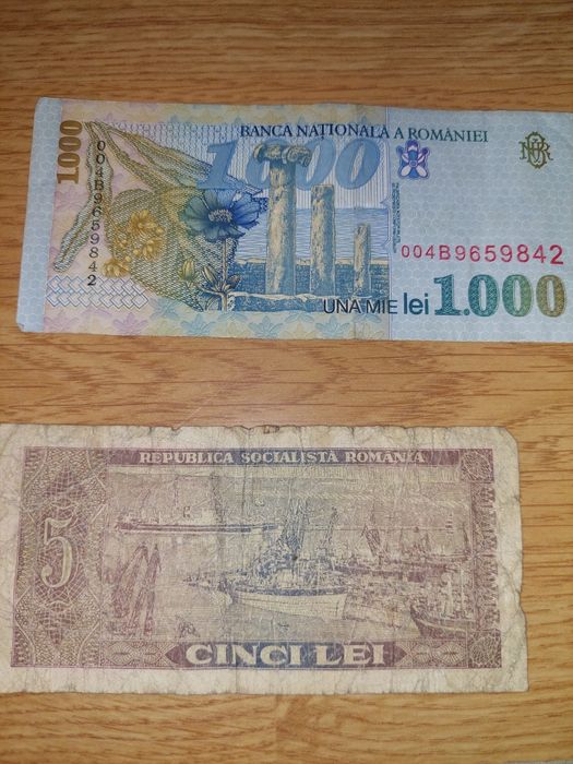 Vand  bancnote vechi pentru colectionari (toate cinci, la pachet)