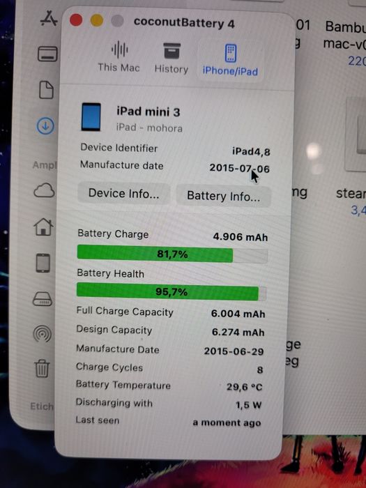 Apple Ipad Mini gen 3 wifi+celular