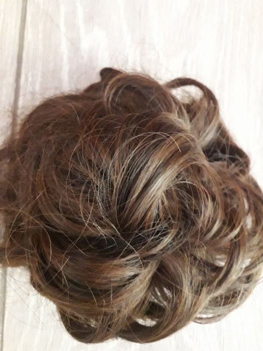 Волосы искуственные темный русый цвет