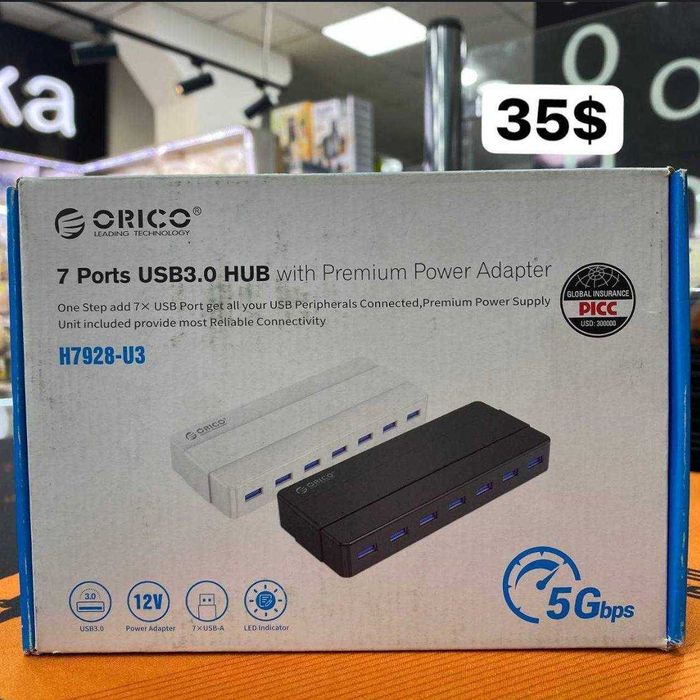 a28electronics - usb hub Orico с дополнительным питанием