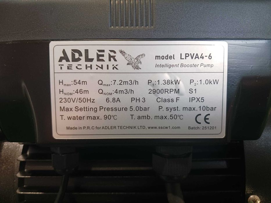 Хидрофорна помпа LPVA4-6 - 1 KW