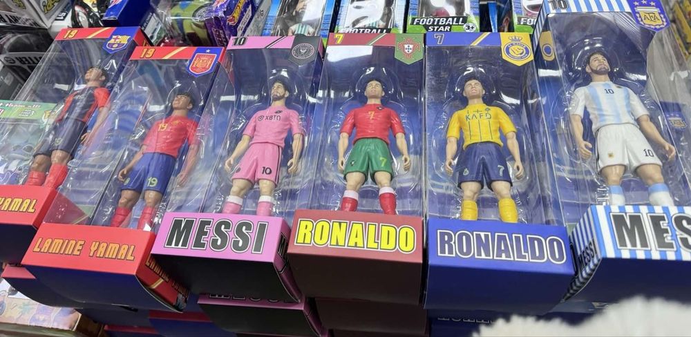 Фигурки футболисти Messi/Ronaldo/Lamine Yamal, Меси/Роналдо/Ламин Ямал