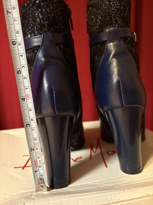 Ghete piele bleumarin mas 34