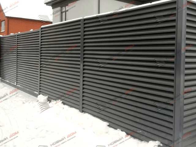 Забор жалюзи еврожалюзи