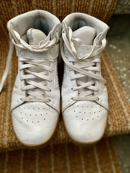 Adidas Originals Forum Mid – бели кожени маратонки №45