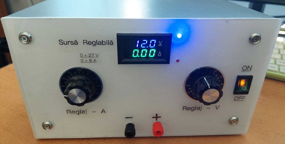 Sursa Reglabila Homemade 0-27 V 0-6 A