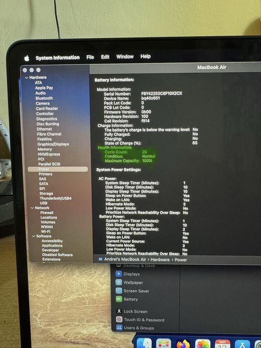 MacBook Air M2 | Ca NOU | 25 Cicluri | Midnight | 13” | 8GB | 256GB