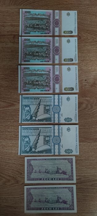 Bancnote vechi serii consecutive